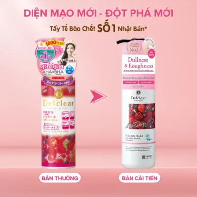 Gel Tẩy Tế Bào Chết Detclear Bright & Peel (Mix Berry) 180ml
